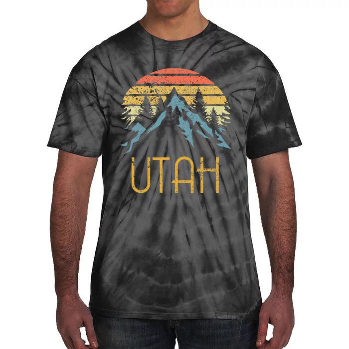 Vintage UT Utah Mountains Outdoor Adventure Tie-Dye T-Shirt