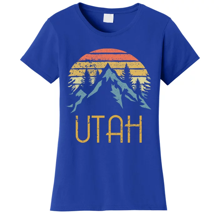 Vintage Ut Utah Mountains Outdoor Adventure Gift Women's T-Shirt