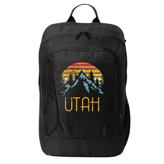 Vintage Ut Utah Mountains Outdoor Adventure City Backpack