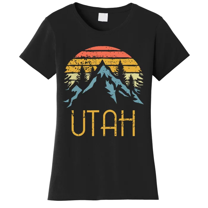 Vintage Ut Utah Mountains Outdoor Adventure Women's T-Shirt