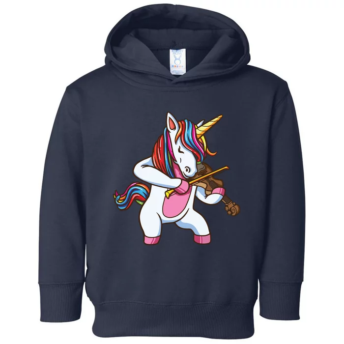 Violinist Unicorn Violin Viola Player Music Lover Gift Toddler Hoodie