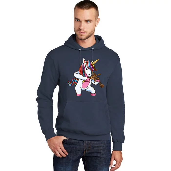 Violinist Unicorn Violin Viola Player Music Lover Gift Tall Hoodie