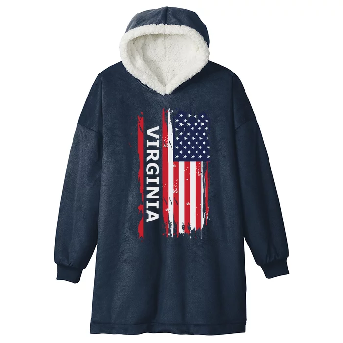 Virginia Usa Hooded Wearable Blanket