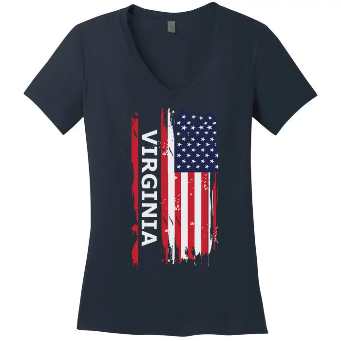 Virginia Usa Women's V-Neck T-Shirt