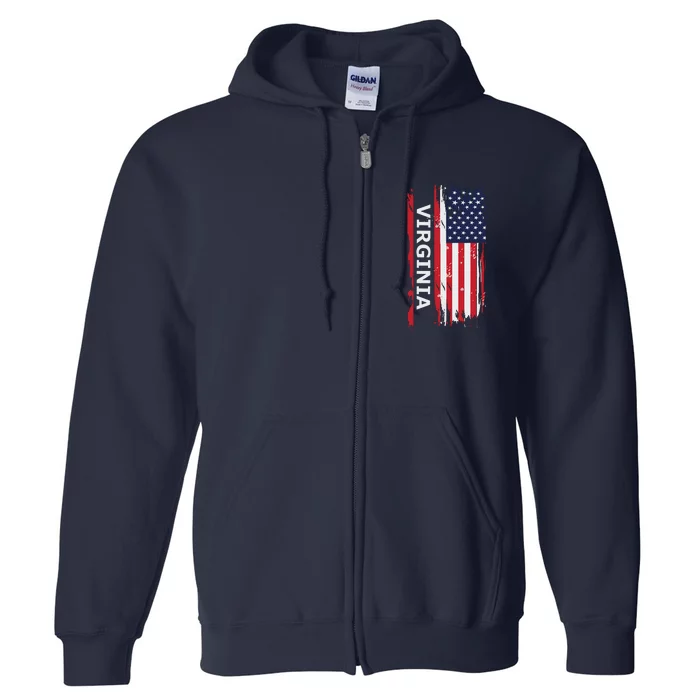 Virginia Usa Full Zip Hoodie