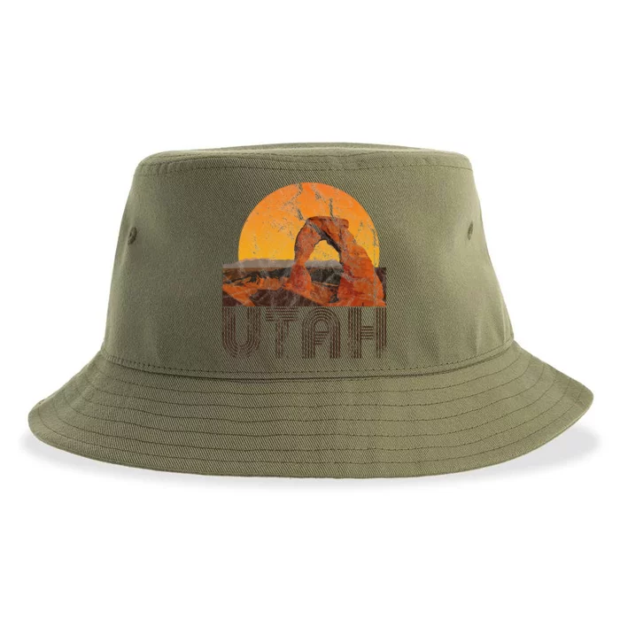 Vintage Utah Sustainable Bucket Hat