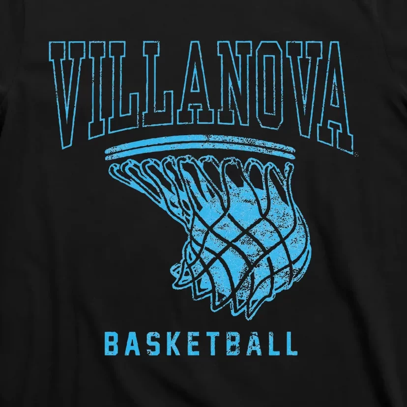 Villanova University Wildcats Basketball Hoop T-Shirt