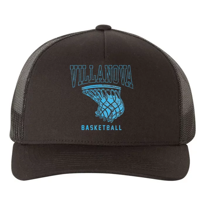 Villanova University Wildcats Basketball Hoop Yupoong Adult 5-Panel Trucker Hat