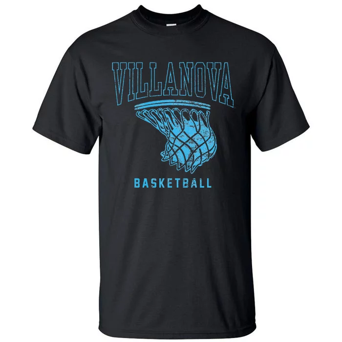 Villanova University Wildcats Basketball Hoop Tall T-Shirt