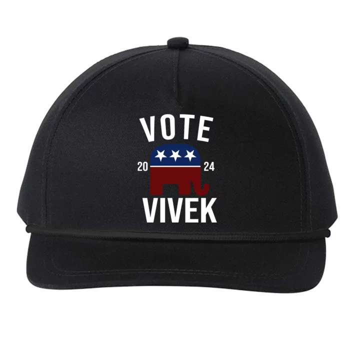 Vote Vivek 2024 Republican Election Snapback Five-Panel Rope Hat