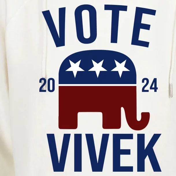 Vote Vivek 2024 Republican Election Womens Funnel Neck Pullover Hood