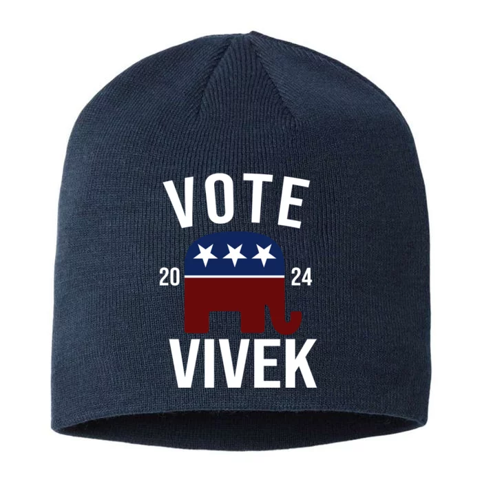 Vote Vivek 2024 Republican Election 8 1/2in Sustainable Knit Beanie