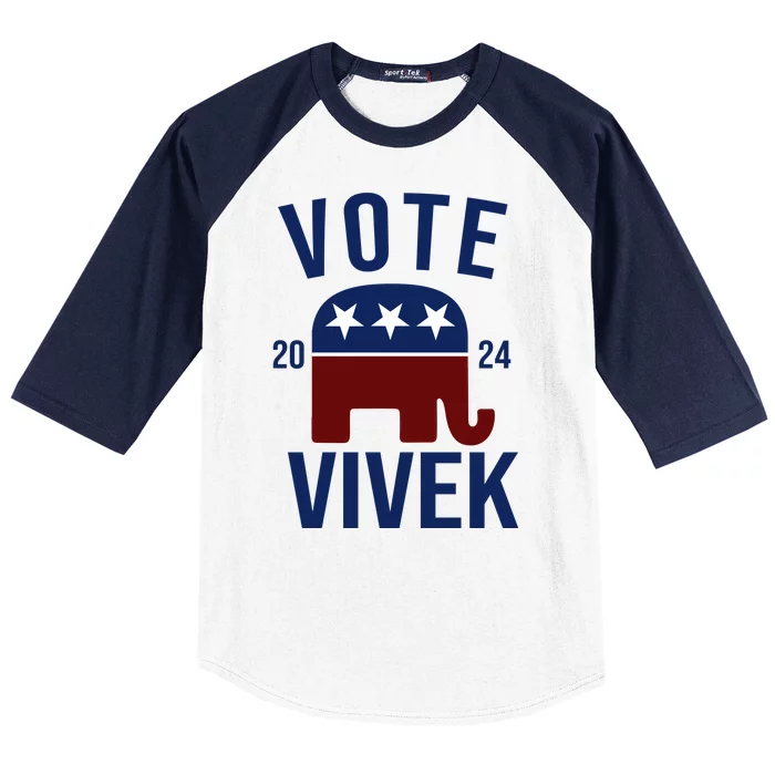 Vote Vivek 2024 Republican Election Baseball Sleeve Shirt