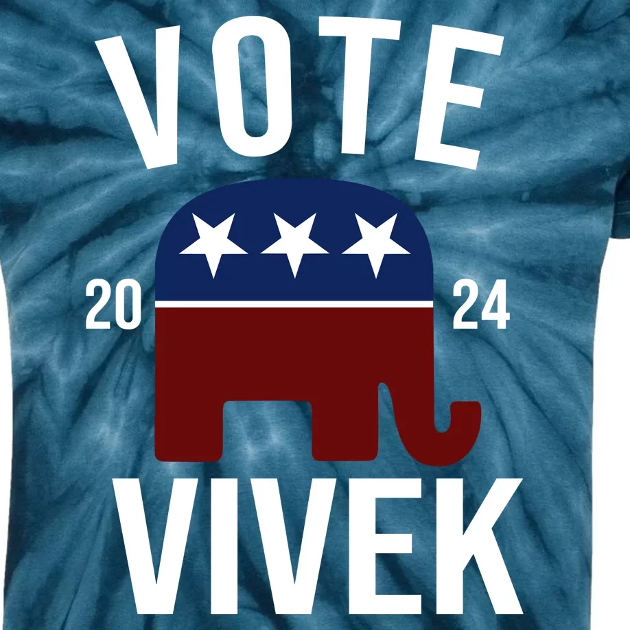 Vote Vivek 2024 Republican Election Kids Tie-Dye T-Shirt