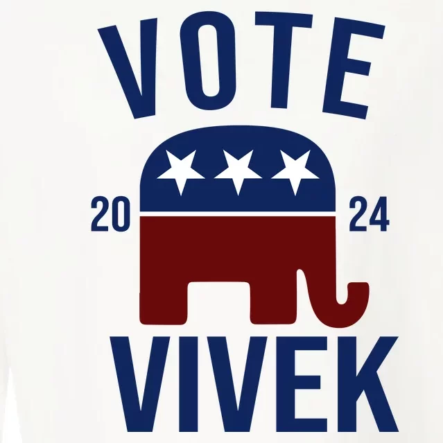 Vote Vivek 2024 Republican Election Cropped Pullover Crew