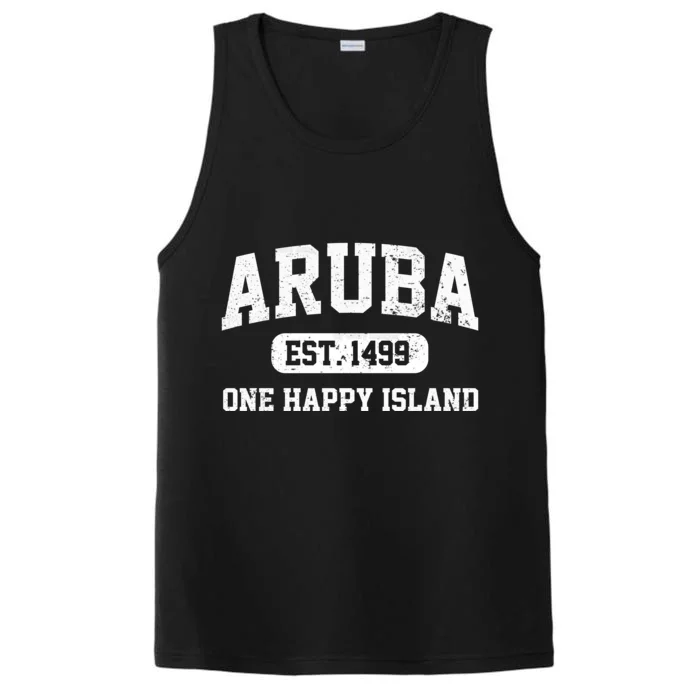 Vintage Varsity Aruba Gift Performance Tank