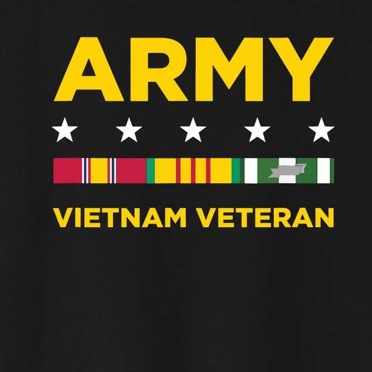 Vietnam Veteran Army Women's Crop Top Tee