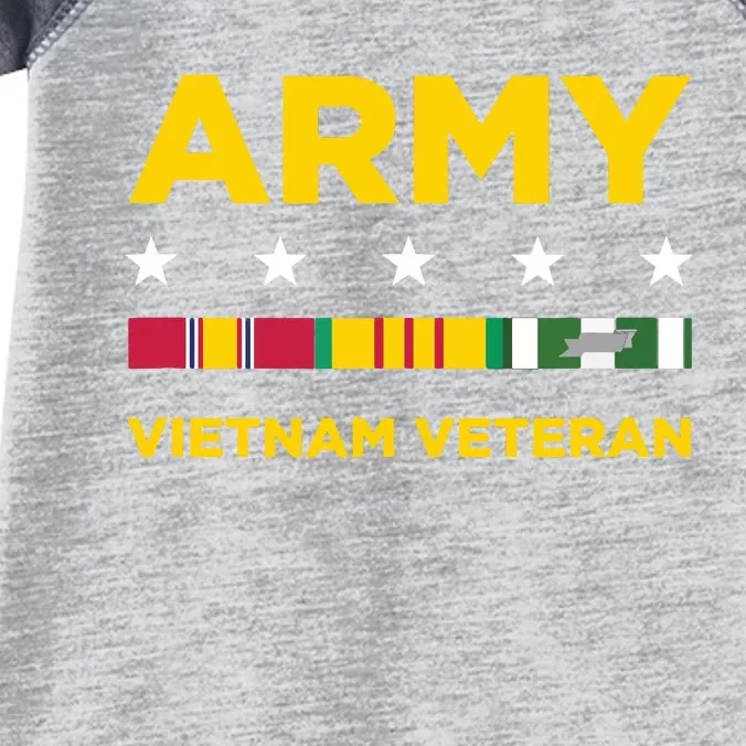 Vietnam Veteran Army Infant Baby Jersey Bodysuit