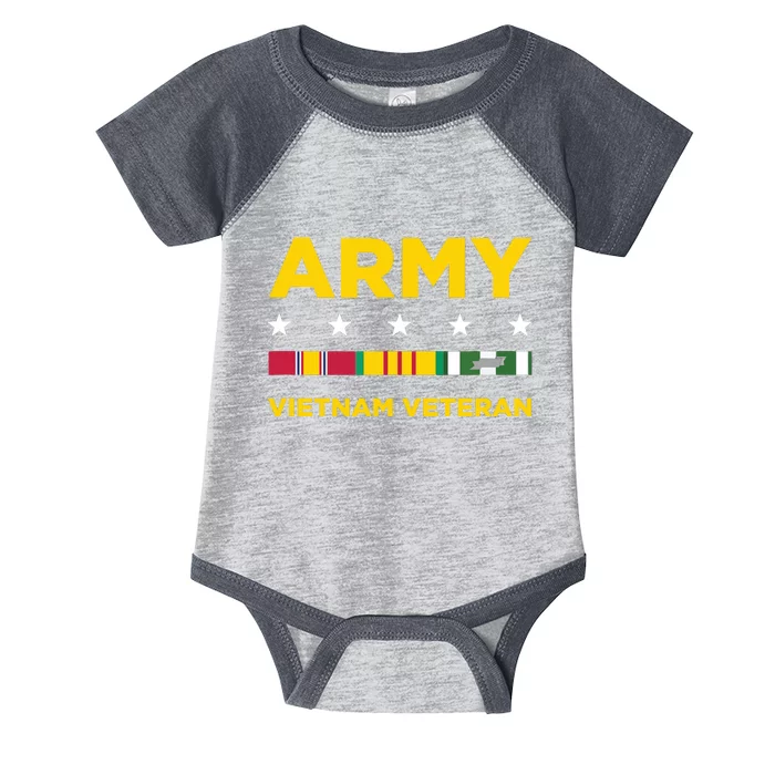 Vietnam Veteran Army Infant Baby Jersey Bodysuit