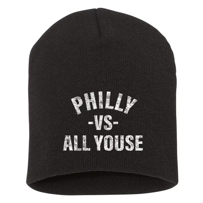 Vintage Vs All Youse Philadelphia Slang Short Acrylic Beanie