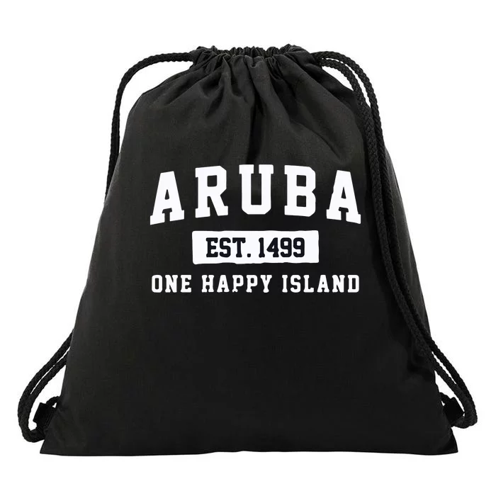 Vintage Varsity Aruba Gift Drawstring Bag