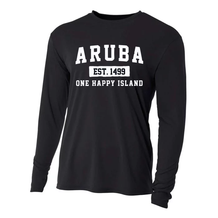 Vintage Varsity Aruba Gift Cooling Performance Long Sleeve Crew