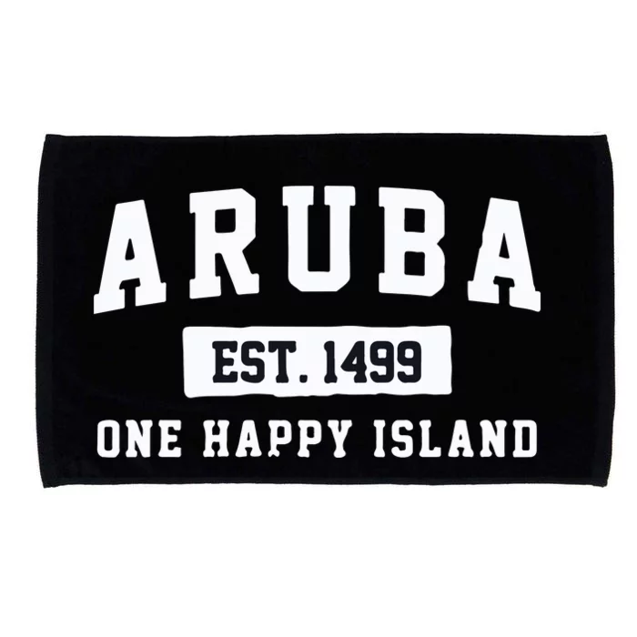 Vintage Varsity Aruba Gift Microfiber Hand Towel