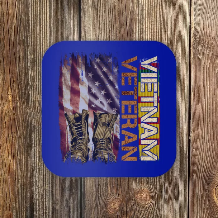 Vietnam Veteran America Flag Us Veterans Day Gift Coaster