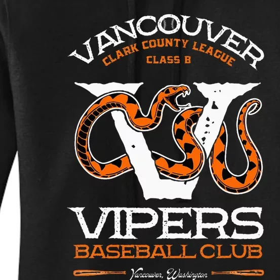 Vancouver Vipers Baseball Retro Minor League Baseball Team Women's Pullover Hoodie