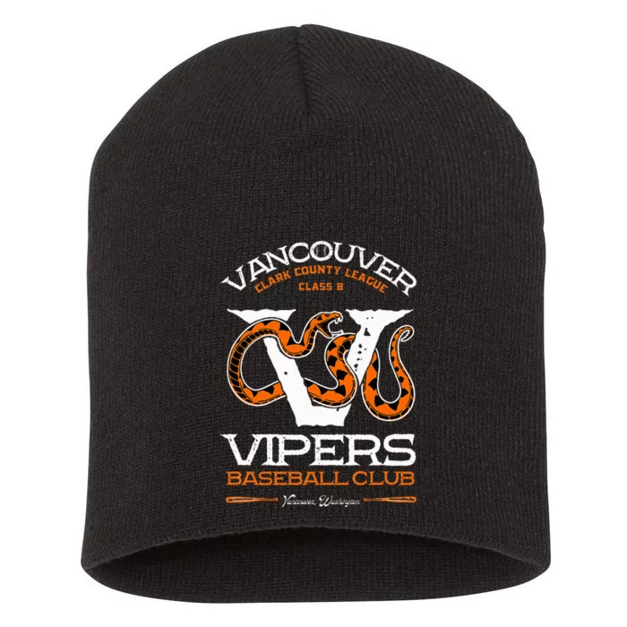 Vancouver Vipers Baseball Retro Minor League Baseball Team Short Acrylic Beanie