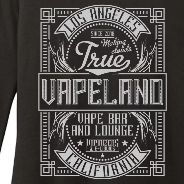 Vapeland Vape Bar And Lounge Womens CVC Long Sleeve Shirt