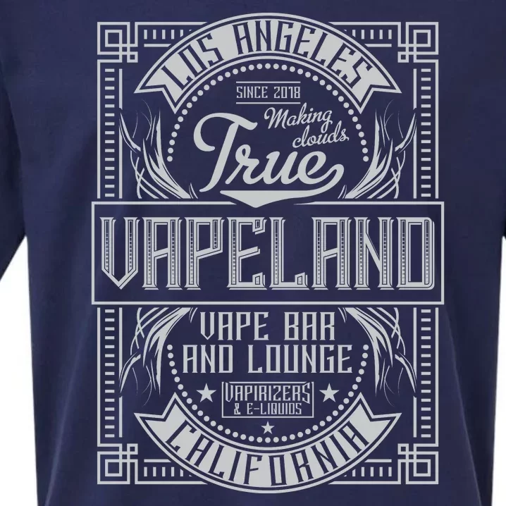 Vapeland Vape Bar And Lounge Sueded Cloud Jersey T-Shirt