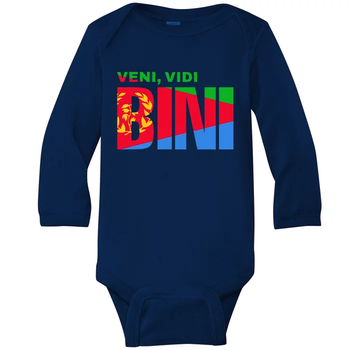 Vini Vidi Bini Biniam Girmay Eritrean Cyclist France Baby Long Sleeve Bodysuit