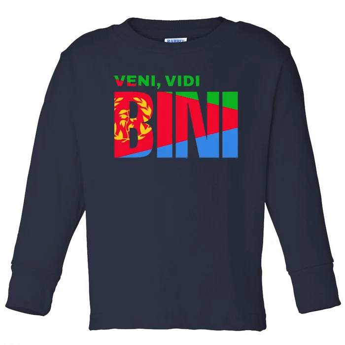 Vini Vidi Bini Biniam Girmay Eritrean Cyclist France Toddler Long Sleeve Shirt