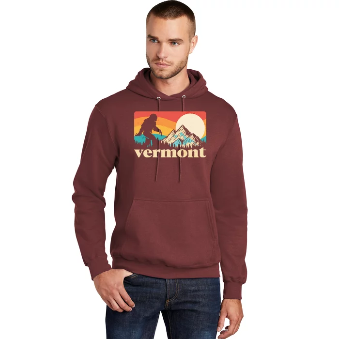 Vintage Vermont Bigfoot Sasquatch Wilderness Hoodie