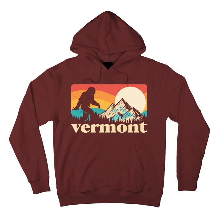 Vintage Vermont Bigfoot Sasquatch Wilderness Hoodie