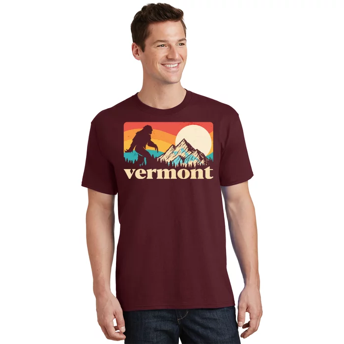 Vintage Vermont Bigfoot Sasquatch Wilderness T-Shirt