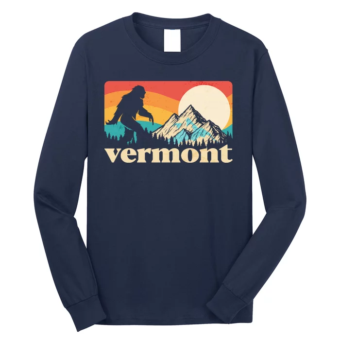 Vintage Vermont Bigfoot Sasquatch Wilderness Long Sleeve Shirt