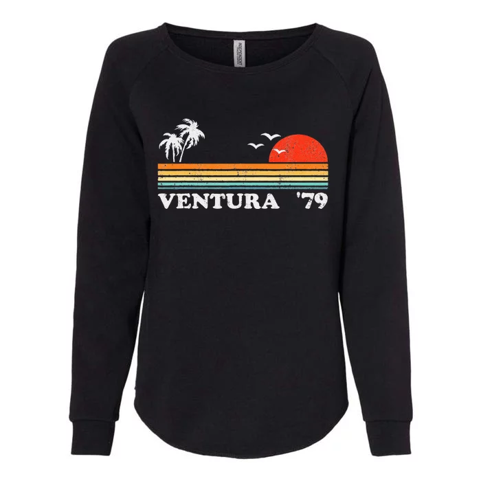 Vintage Ventura Beach California Retro Sunset Surf 70s Gift Womens California Wash Sweatshirt