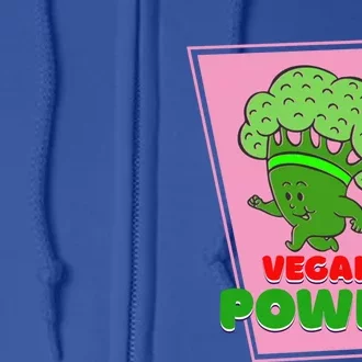 Vegetarian Veggies Broccoli Runner Vegan Power Running Gift Full Zip Hoodie