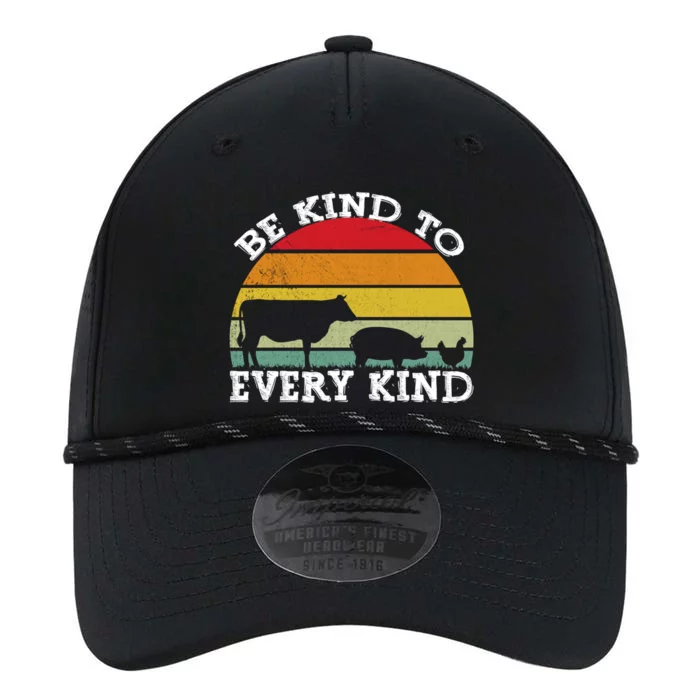 Vintage Vegetarian Be Kind To Every Kind Vegan Gift Performance The Dyno Cap