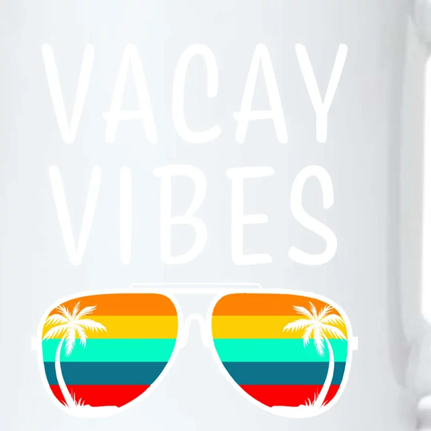 Vacay Vibes Beach Vacation Gift Black Color Changing Mug