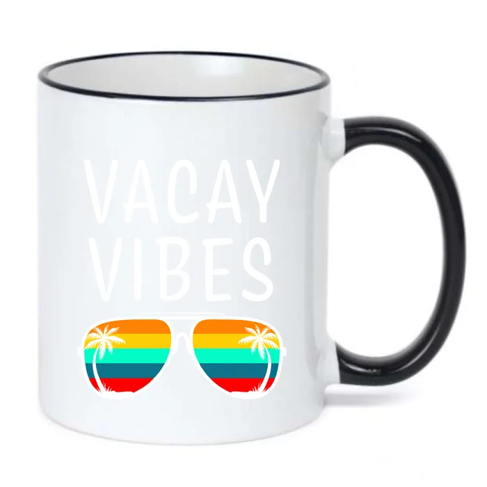 Vacay Vibes Beach Vacation Gift Black Color Changing Mug