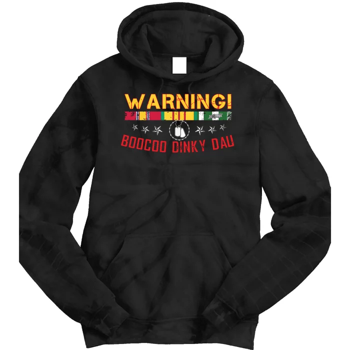 Vietnam Veteran Boocoo Dinky Dau Tie Dye Hoodie