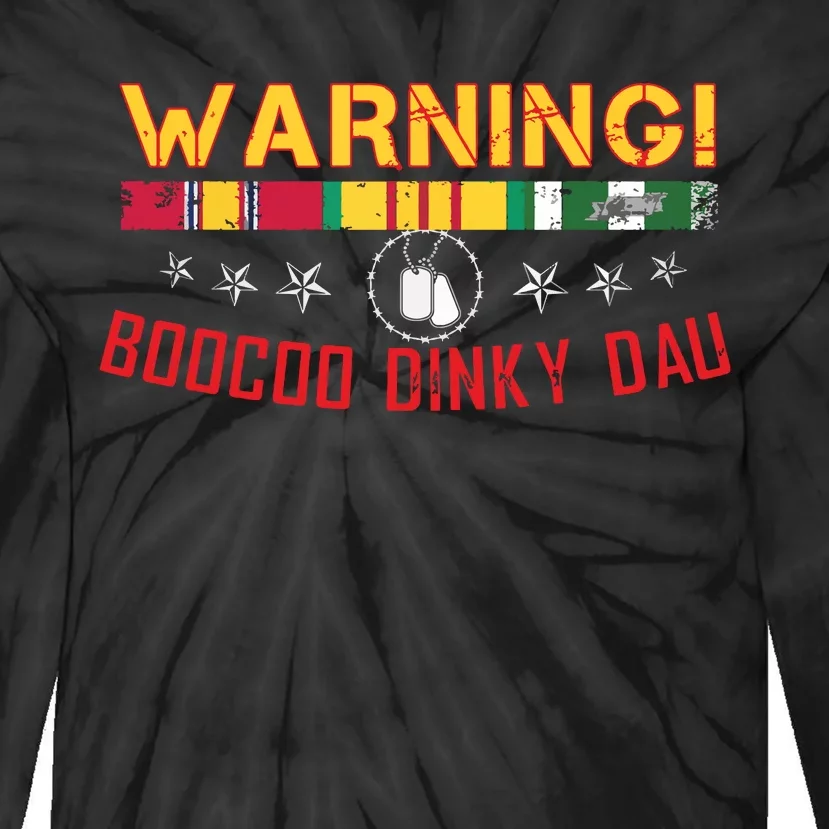 Vietnam Veteran Boocoo Dinky Dau Tie-Dye Long Sleeve Shirt