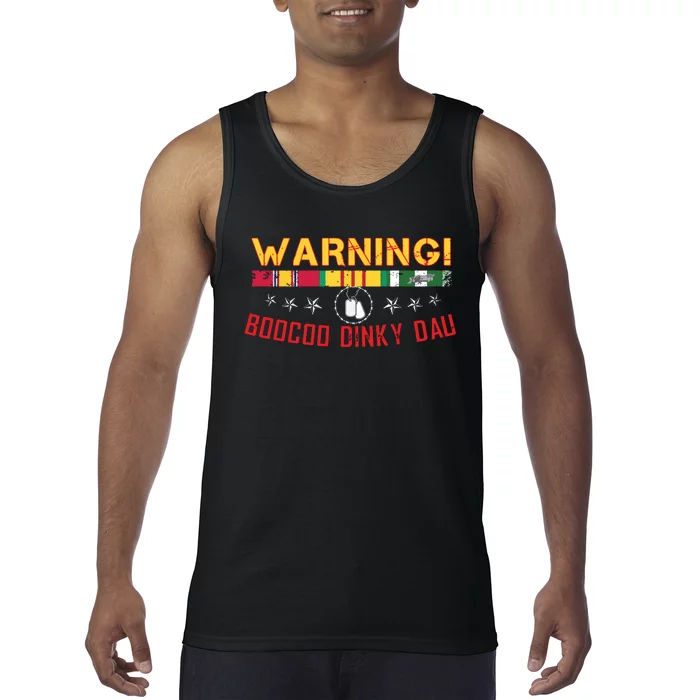 Vietnam Veteran Boocoo Dinky Dau Tank Top