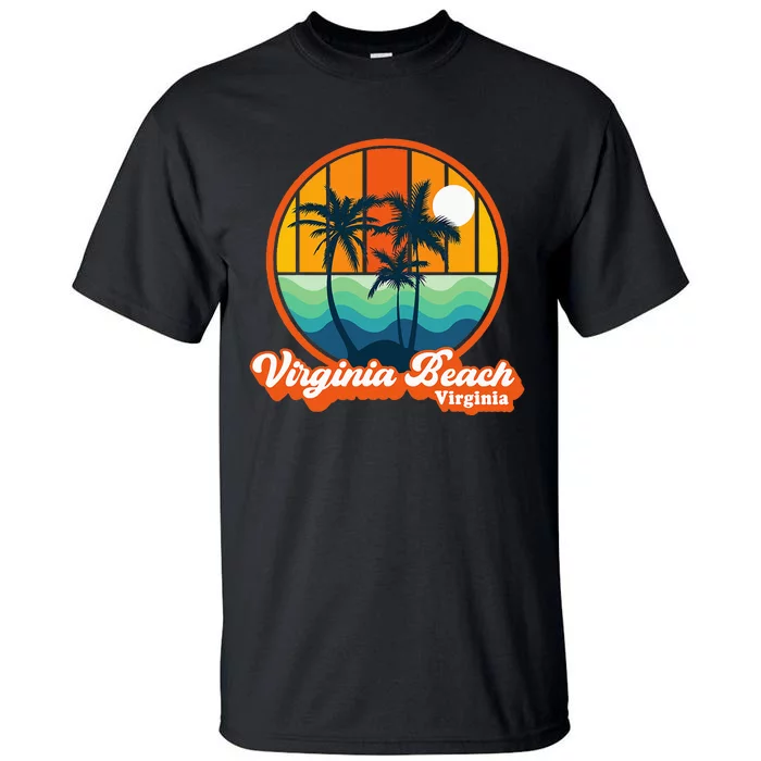 Vintage Virginia Beach Virginia Summer 90s Beach Souvenirs Tall T-Shirt