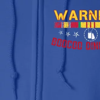 Vietnam Veteran Boocoo Dinky Dau Full Zip Hoodie