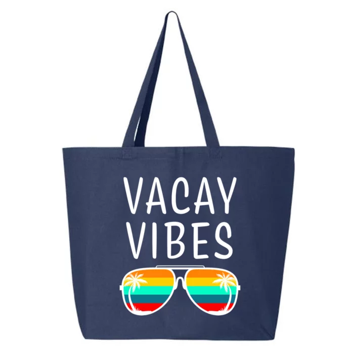 Vacay Vibes Beach Vacation Cute Gift 25L Jumbo Tote