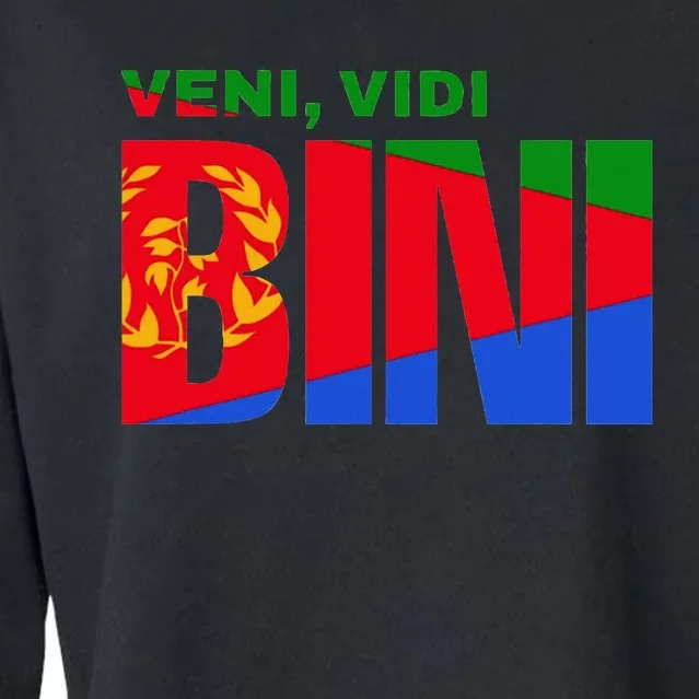 Vini Vidi Bini Eritrean Cyclist De France Cropped Pullover Crew